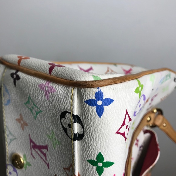 SOLD Louis Vuitton Aurelia MM White Multicolor - Picture 10 of 16